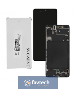 Samsung Galaxy SM-A715-LCD Display + BLACK + GH82-22152A