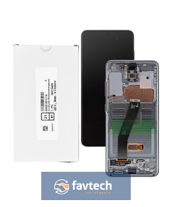 Samsung Galaxy SM-S20 G980-LCD Display + WHITE + GH82-31432B