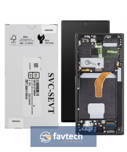 Samsung Galaxy SM-S22 ULTRA S908-LCD Display + WHITE + GH82-27489C